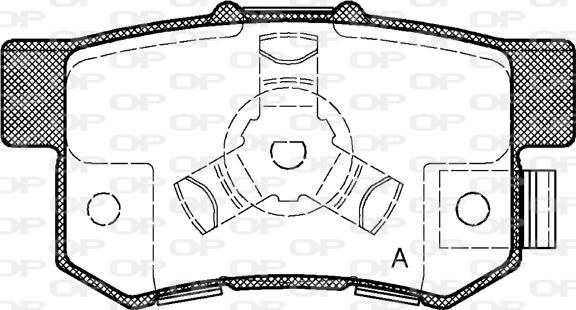 Open Parts BPA0325.04 - Bremžu uzliku kompl., Disku bremzes autospares.lv