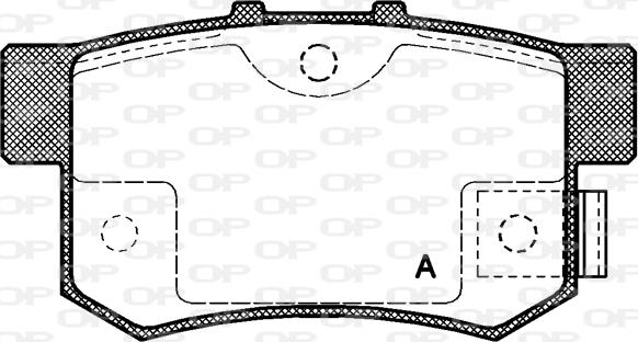 Open Parts BPA0325.02 - Brake Pad Set, disc brake www.autospares.lv