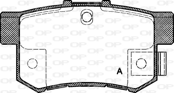 Open Parts BPA0325.32 - Тормозные колодки, дисковые, комплект www.autospares.lv