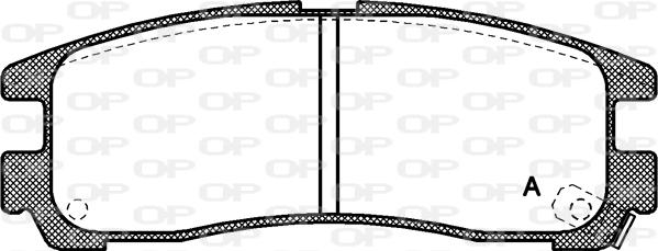 Open Parts BPA0291.02 - Тормозные колодки, дисковые, комплект www.autospares.lv