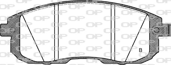 Open Parts BPA0293.14 - Тормозные колодки, дисковые, комплект www.autospares.lv