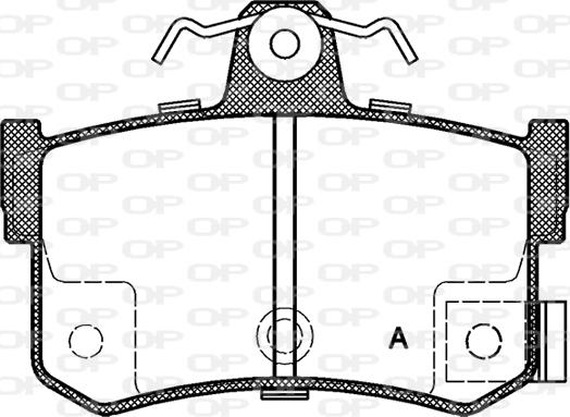 Open Parts BPA0251.12 - Bremžu uzliku kompl., Disku bremzes autospares.lv