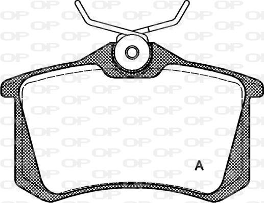 Open Parts BPA0263.10 - Brake Pad Set, disc brake www.autospares.lv