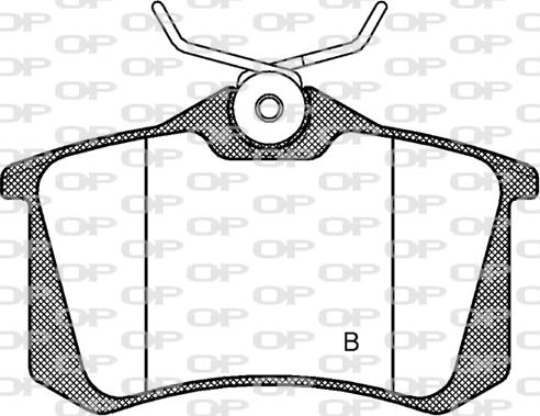 Open Parts BPA0263.74 - Тормозные колодки, дисковые, комплект www.autospares.lv