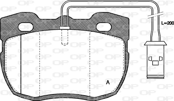 Open Parts BPA0267.11 - Bremžu uzliku kompl., Disku bremzes autospares.lv