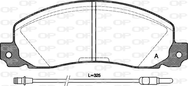 Open Parts BPA0202.02 - Bremžu uzliku kompl., Disku bremzes autospares.lv