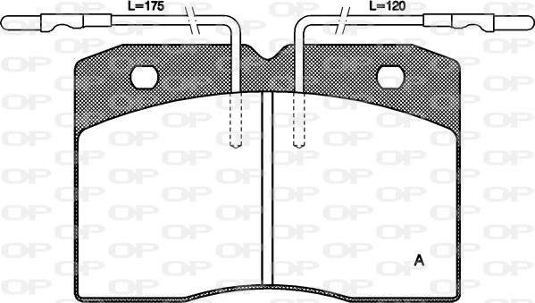 Open Parts BPA0211.04 - Bremžu uzliku kompl., Disku bremzes autospares.lv