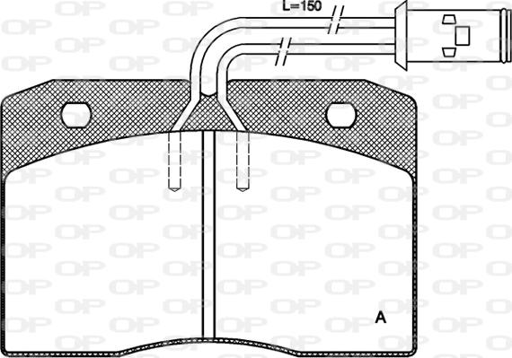 Open Parts BPA0211.12 - Bremžu uzliku kompl., Disku bremzes autospares.lv