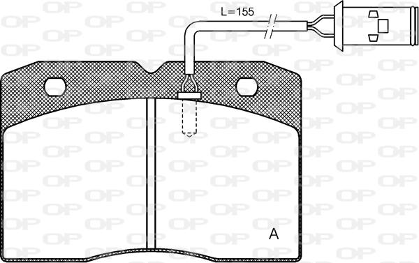 Open Parts BPA0211.22 - Bremžu uzliku kompl., Disku bremzes autospares.lv