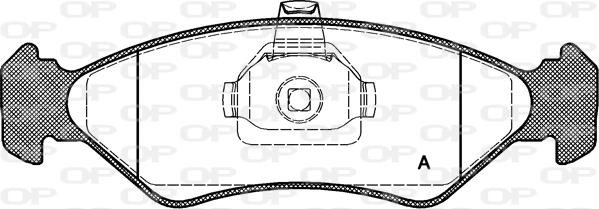 Open Parts BPA0285.20 - Bremžu uzliku kompl., Disku bremzes www.autospares.lv