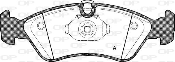 Open Parts BPA0286.50 - Bremžu uzliku kompl., Disku bremzes autospares.lv