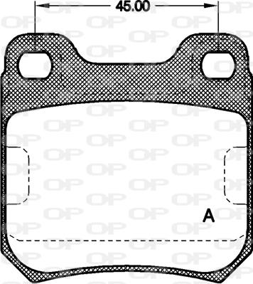 Open Parts BPA0239.00 - Тормозные колодки, дисковые, комплект www.autospares.lv