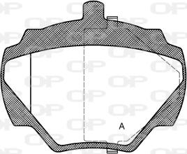 Open Parts BPA0222.10 - Тормозные колодки, дисковые, комплект www.autospares.lv