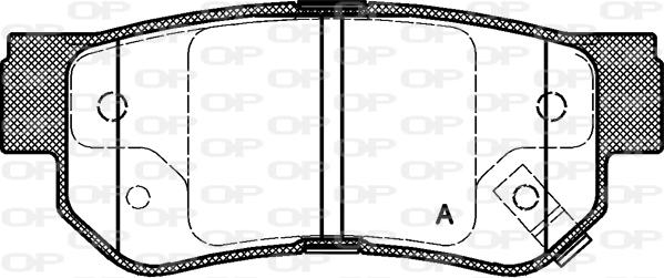 Open Parts BPA0746.02 - Тормозные колодки, дисковые, комплект www.autospares.lv