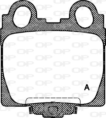 Open Parts BPA0743.04 - Bremžu uzliku kompl., Disku bremzes autospares.lv