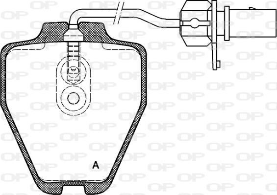 Open Parts BPA0752.02 - Тормозные колодки, дисковые, комплект www.autospares.lv