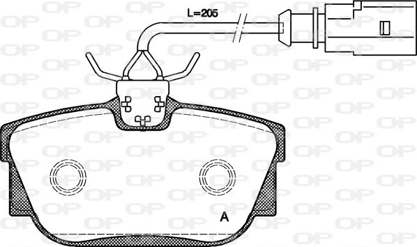 Open Parts BPA0767.01 - Brake Pad Set, disc brake www.autospares.lv