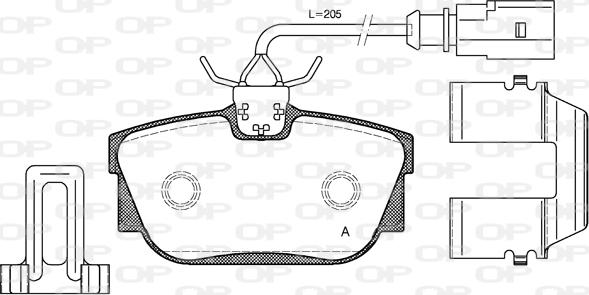 Open Parts BPA0767.12 - Brake Pad Set, disc brake www.autospares.lv