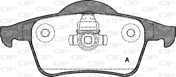 Open Parts BPA0714.00 - Bremžu uzliku kompl., Disku bremzes autospares.lv