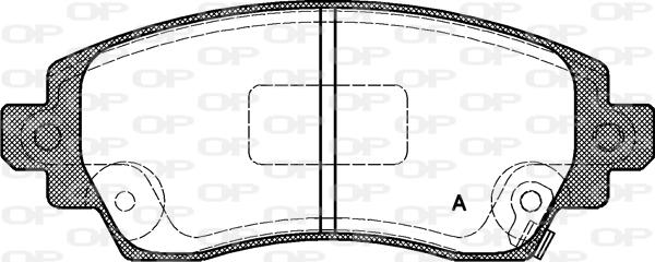 Open Parts BPA0716.02 - Тормозные колодки, дисковые, комплект www.autospares.lv