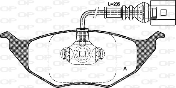 ATE 607178 - Bremžu uzliku kompl., Disku bremzes www.autospares.lv