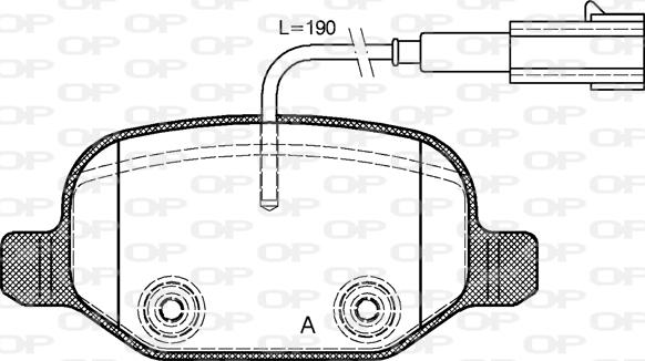 Open Parts BPA0727.02 - Bremžu uzliku kompl., Disku bremzes autospares.lv