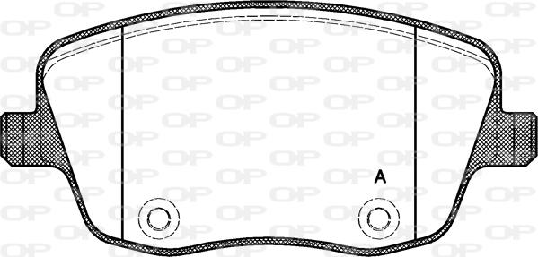 Open Parts BPA0775.00 - Тормозные колодки, дисковые, комплект www.autospares.lv