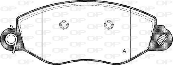 Open Parts BPA0772.12 - Bremžu uzliku kompl., Disku bremzes www.autospares.lv