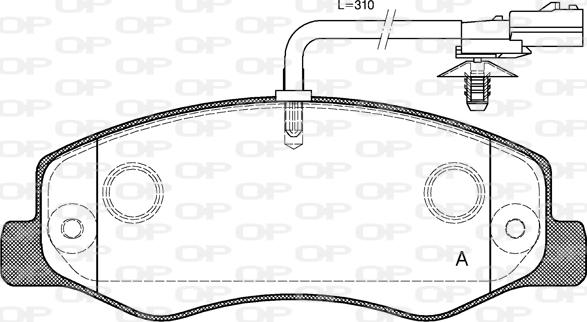 Open Parts BPA1442.01 - Bremžu uzliku kompl., Disku bremzes autospares.lv