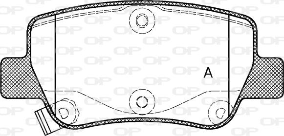 Open Parts BPA1403.02 - Bremžu uzliku kompl., Disku bremzes autospares.lv