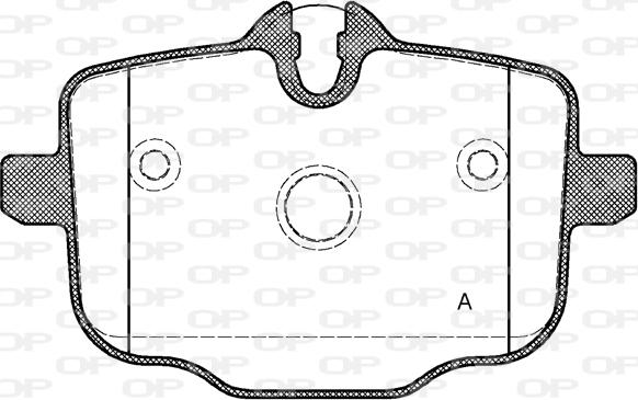 Open Parts BPA1433.00 - Bremžu uzliku kompl., Disku bremzes autospares.lv