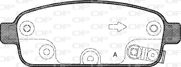 Open Parts BPA1432.02 - Bremžu uzliku kompl., Disku bremzes autospares.lv