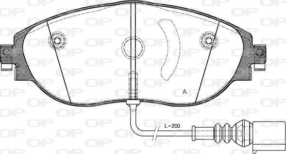 Open Parts BPA1470.01 - Bremžu uzliku kompl., Disku bremzes autospares.lv