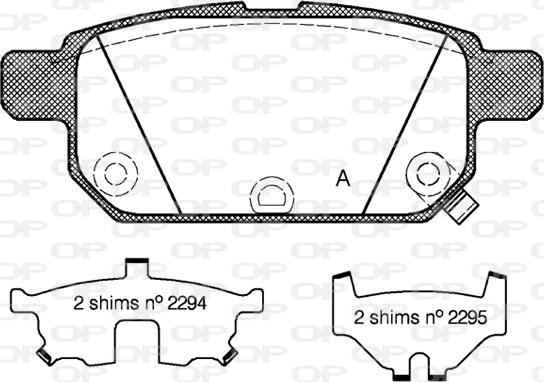 Open Parts BPA1471.02 - Bremžu uzliku kompl., Disku bremzes autospares.lv