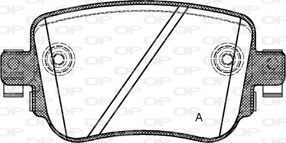 Open Parts BPA1549.08 - Bremžu uzliku kompl., Disku bremzes autospares.lv