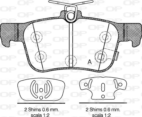 Open Parts BPA1551.12 - Brake Pad Set, disc brake www.autospares.lv