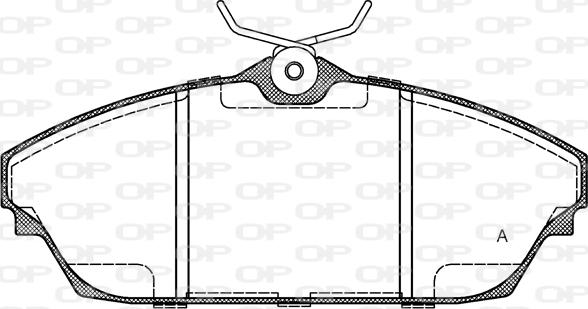 Open Parts BPA1504.00 - Bremžu uzliku kompl., Disku bremzes autospares.lv