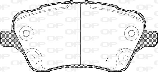 Open Parts BPA1514.00 - Bremžu uzliku kompl., Disku bremzes autospares.lv