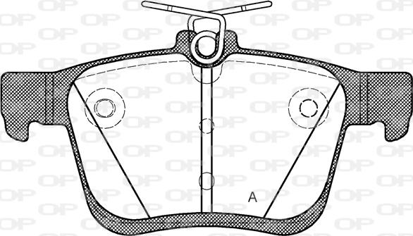 Open Parts BPA1516.00 - Тормозные колодки, дисковые, комплект www.autospares.lv