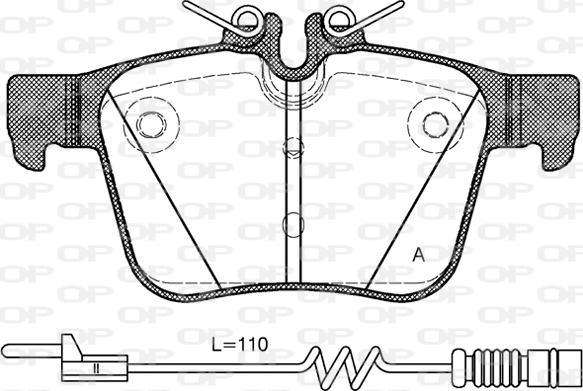 Open Parts BPA1516.20 - Bremžu uzliku kompl., Disku bremzes autospares.lv