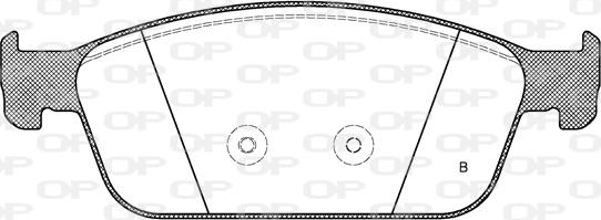 Open Parts BPA1510.10 - Тормозные колодки, дисковые, комплект www.autospares.lv