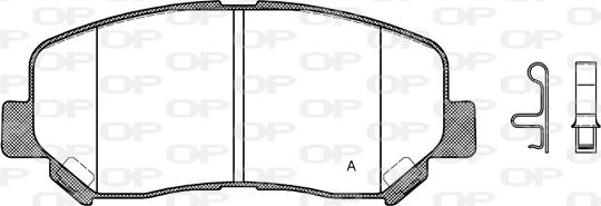 Open Parts BPA1513.02 - Brake Pad Set, disc brake www.autospares.lv