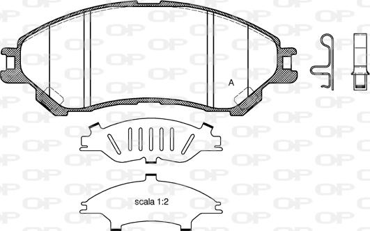 Open Parts BPA1589.02 - Brake Pad Set, disc brake www.autospares.lv