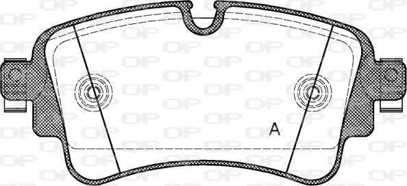 Open Parts BPA1669.08 - Bremžu uzliku kompl., Disku bremzes autospares.lv