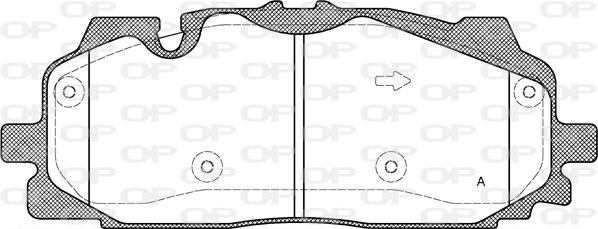 Open Parts BPA1667.00 - Bremžu uzliku kompl., Disku bremzes autospares.lv