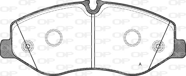 Open Parts BPA1623.00 - Bremžu uzliku kompl., Disku bremzes autospares.lv