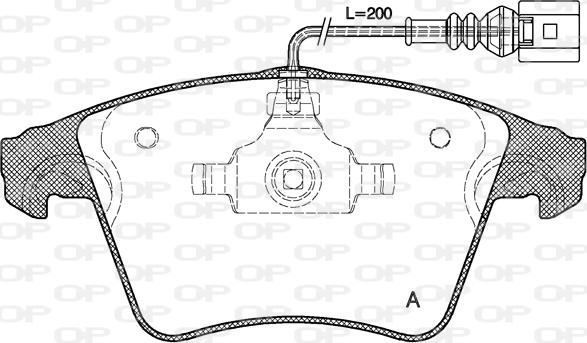 Open Parts BPA1045.01 - Bremžu uzliku kompl., Disku bremzes www.autospares.lv