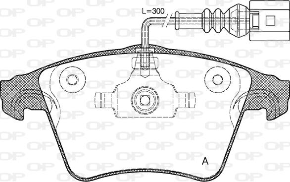 Open Parts BPA1045.22 - Bremžu uzliku kompl., Disku bremzes www.autospares.lv