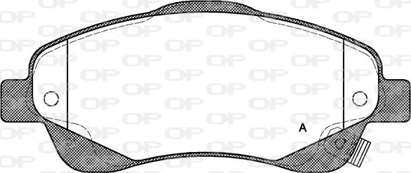 Open Parts BPA1046.02 - Bremžu uzliku kompl., Disku bremzes autospares.lv