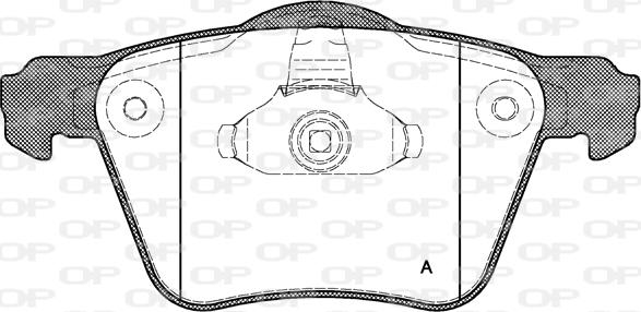 Open Parts BPA1043.00 - Bremžu uzliku kompl., Disku bremzes autospares.lv